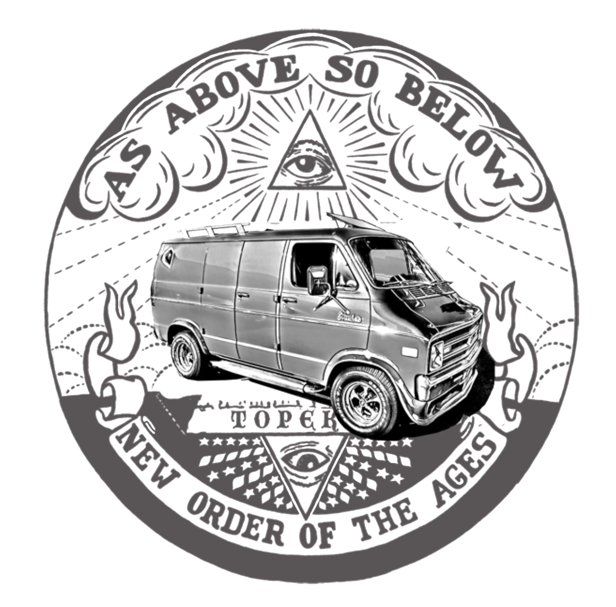 As Above So Below Van Topeka logo